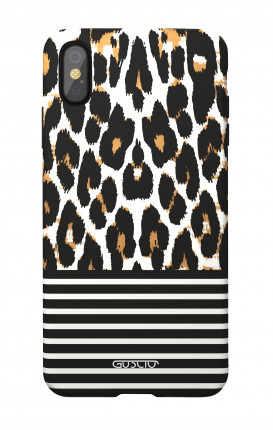 Soft Touch Case Apple iPhone X/XS - Animalier & Stripes