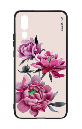 Huawei P20 WHT Two-Component Cover - Pink Peonias