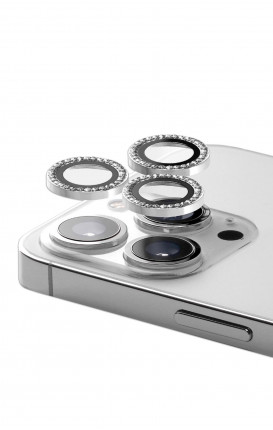 Tempered Camera CIRCLE STRASS Apple iPhone 13/13 MINI - Neutro