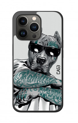 Cover Bicomponente Apple iPh13 PRO MAX - Pitbull tatuato