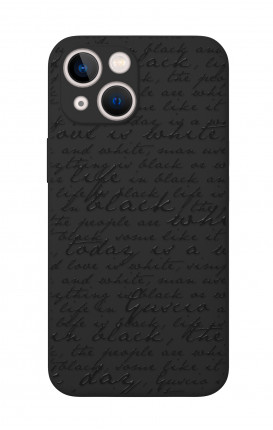 Rubber Case Apple iPhone 13 MINI BLK - B&W Letter