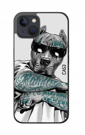 Cover Bicomponente Apple iPh13 MINI - Pitbull tatuato