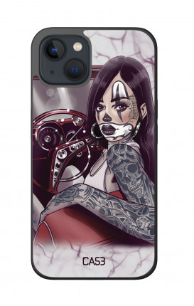 Cover Bicomponente Apple iPh13 MINI - Pin Up Chicana in auto