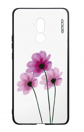 Cover Bicomponente Huawei Mate 20 Lite - Fiori su bianco