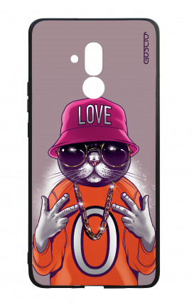 Huawei Mate20Lite WHT Two-Component Cover - Cat Love