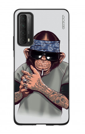 Cover Bicomponente Huawei P Smart 2021 - Scimpanze con bandana