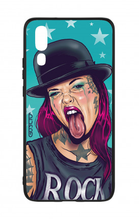 Cover Bicomponente Huawei P20 - Ragazza linguaccia