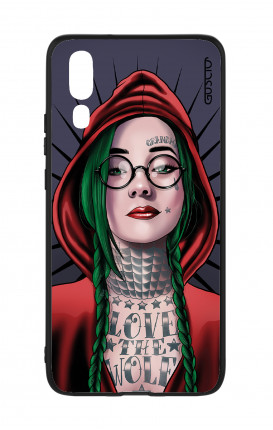 Cover Bicomponente Huawei P20 - Cappuccetto rosso tatuata