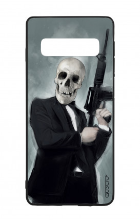 Samsung S10e Two-Component Cover - Skull with Tommy-Gun 