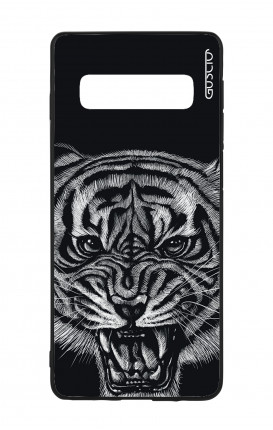 Samsung S10Plus WHT Two-Component Cover - Black Tiger