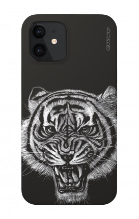 Cover Soft Touch Apple iPhone 12 MINI - Tigre nera