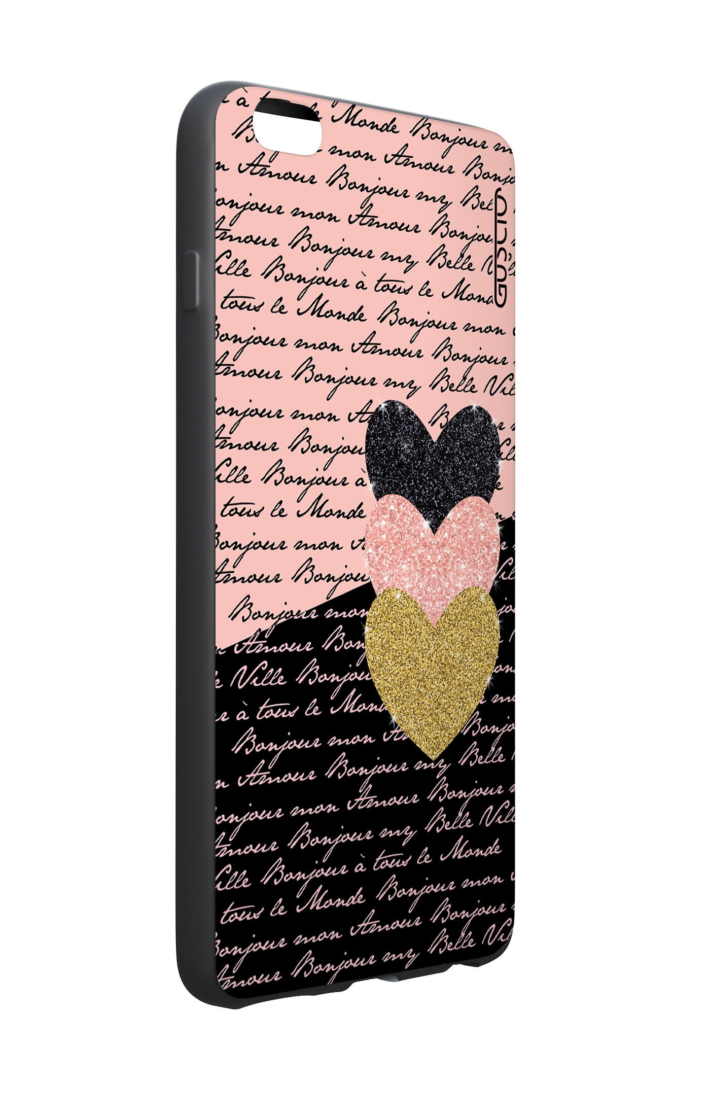 Apple Iphone 6 Wht Two Component Cover Hearts On Words