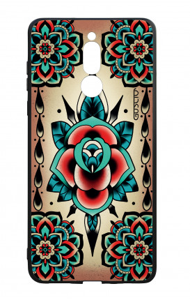 Cover Bicomponente Huawei Mate 10 Lite - Old school tattoo rose