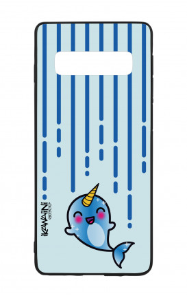 Samsung S10Plus WHT Two-Component Cover - Narwhal Kawaii