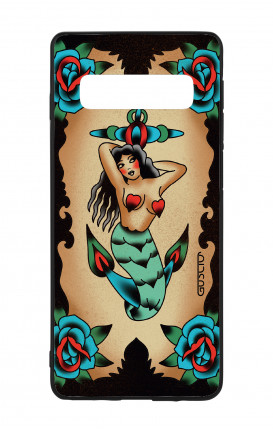 Cover Bicomponente Samsung S10Plus  - Old school Tattoo sirena