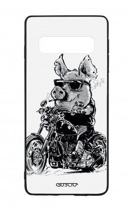 Cover Bicomponente Samsung S10e - Maiale biker