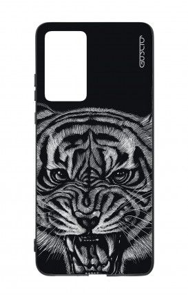 Huawei P40 WHT Two-Component Cover - Black Tiger