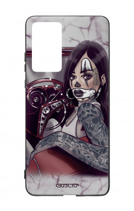 Cover Bicomponente Huawei P40 - Pin Up Chicana in auto