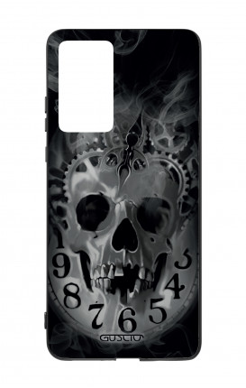 Huawei P40 WHT Two-Component Cover - Skull & Clock