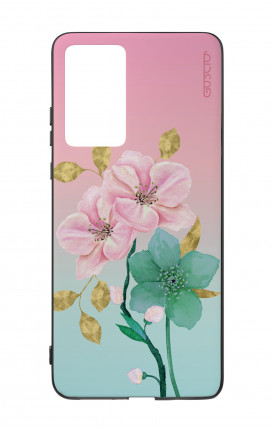 Huawei P40PRO WHT Two-Component Cover - Pink Flowers